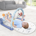 Soft Baby Piano Play Gym Mat with Hanging Toys & Music Panel