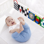 Soft Baby Activity Cloth Book – Crib Side Hanging Sensory Toy for Visual & Touch Learning (0+ Months) - Image 2