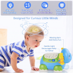 Musical Crawling Elephant Toy with Soft Lights, Lullabies & Remote Control for Babies - Image 2