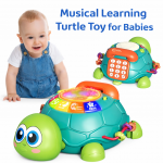 Musical Light & Sound Turtle Toy for Babies 6–18 Months | Interactive Early Learning Activity Toy for Infants & Toddlers | Gift for Boys & Girls