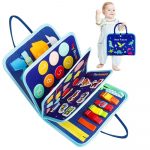 Montessori Felt Busy Board Quiet Book for Toddlers – Portable Learning Activity Bag