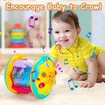 Baby Musical Activity Roller Toy with Lights, Sound & Shape Buttons for Early Learning and Tummy Time Play - Image 4