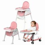 Foldable Portable Baby High Chair with Dining Tray - Image 4