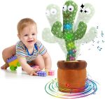Dancing Cactus Plush Toy with Voice Repeat, Lights & Fun Movements | Interactive Talking Toy for Kids - Image 4