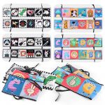 Soft Cloth Crib Bumper Book for Babies Pack of 1 – High Contrast Sensory Learning Toy with Ties - Image 3