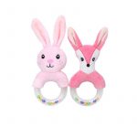 Plush Rabbit Baby Rattle Toy Set (Pack of 5) – Soft Sound Cartoon Design for Infants - Image 2