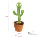 Dancing Cactus Plush Toy with Voice Repeat, Lights & Fun Movements | Interactive Talking Toy for Kids - Image 3