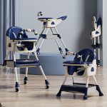 Adjustable Foldable Baby High Chair with Removable Tray & Toy Bar - Image 5