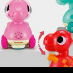 Touch & Go Dinosaur Toy with Lights & Sounds for Babies | Crawling Encouragement Rolling Toy - Image 2