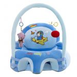 Plush Baby Activity Floor Seat with Hanging Toys - Image 2